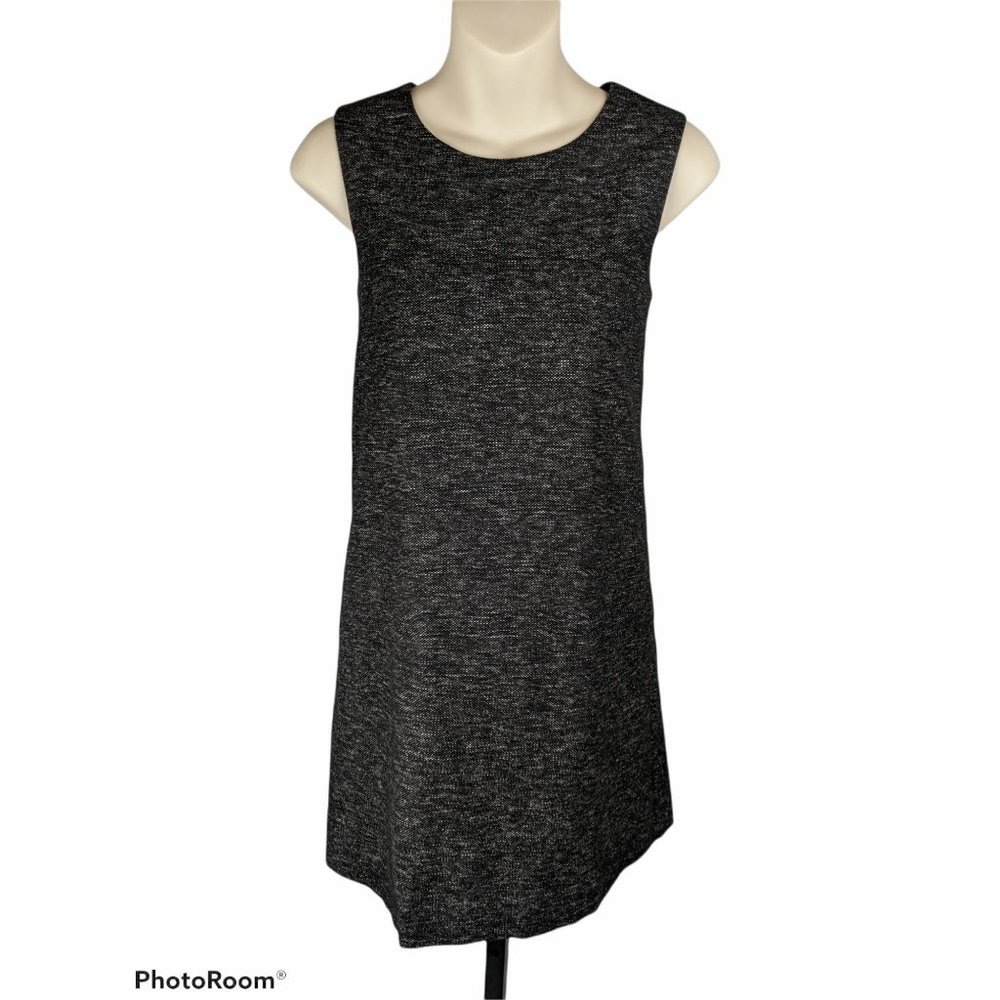 Theory shift Gray Virgin Wool Dress Sleeveless 2 XS Designer Bloomingdales
